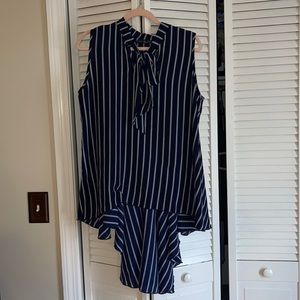 High Low Sleeveless Blouse